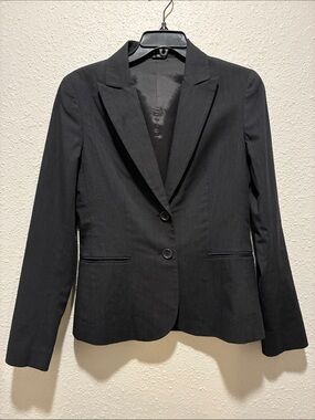Theory Navy Two-Button Tailored Blazer